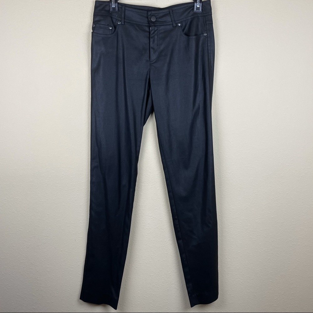 CACHE black coated slim/skinny jagging jeans 2